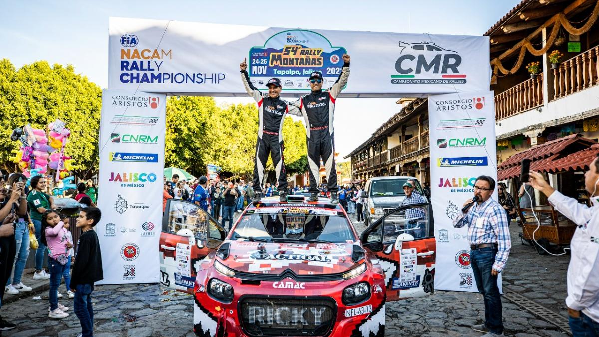 RALLY: Ricardo Cordero se consagra bicampeón del FIA NACAM RALLY 2022