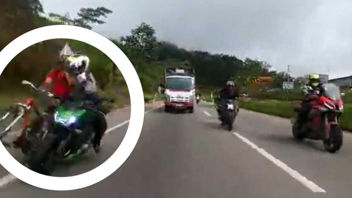 ¿El motociclista tiene la razón?; accidente carretero con ciclista desata la polémica (VIDEO)