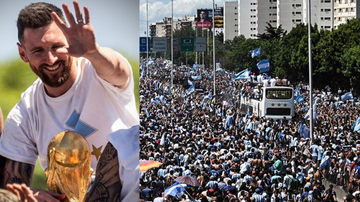 VIDEO: ¡Locura! Lionel Messi y Argentina festejan el campeonato del mundo con masivo desfile; millones salen a las calles