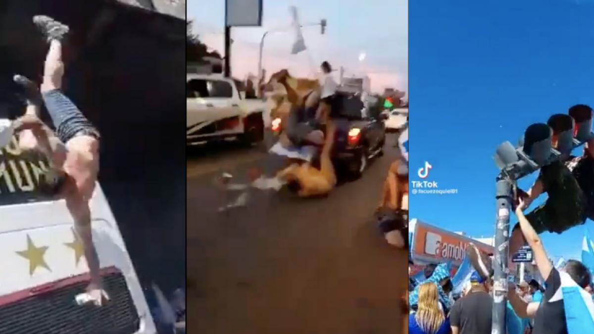 VIDEO: ¡Lamentable! Revive los peores accidentes en el festejo de la Selección Argentina