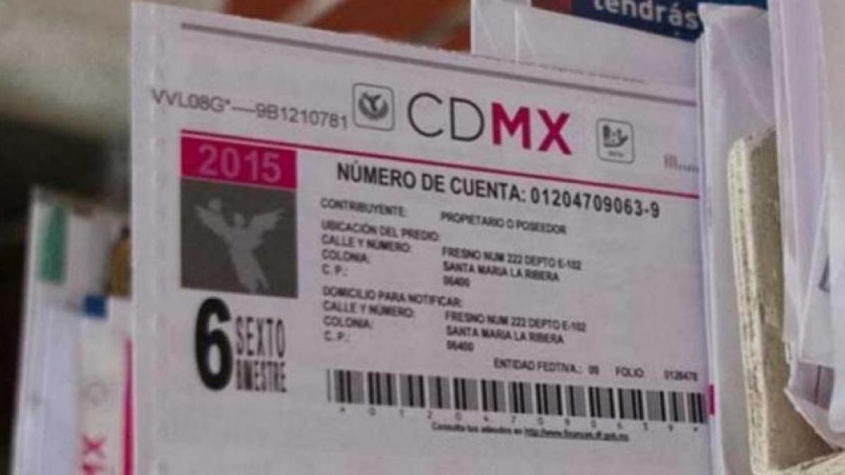 ¿Cuánto costará el predial en 2024 en CDMX?