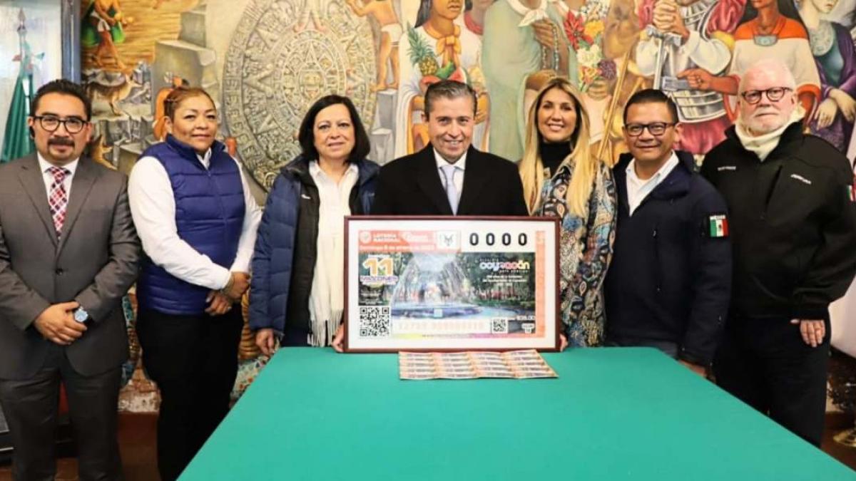 Conmemoran 500 años de Coyoacán con billete de la Lotería Nacional