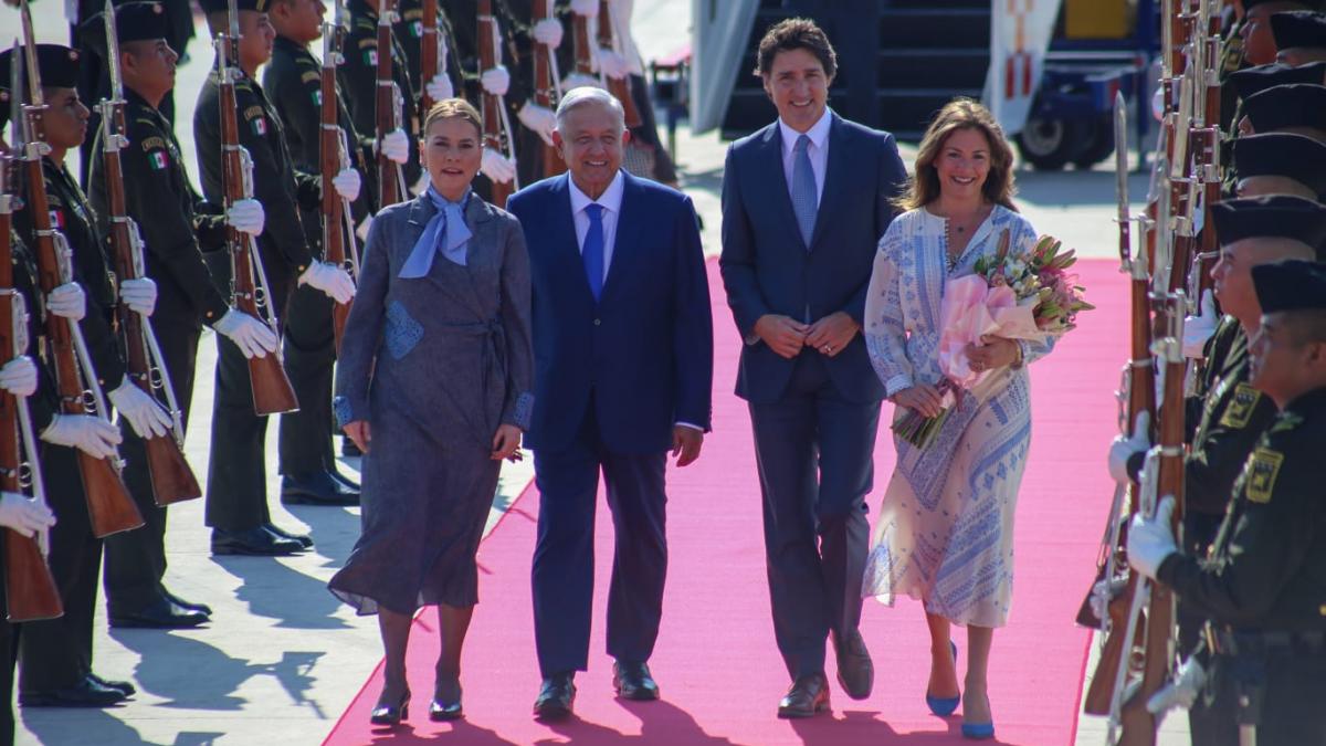 Justin Trudeau, Primer Ministro de Canadá, arriba al AIFA