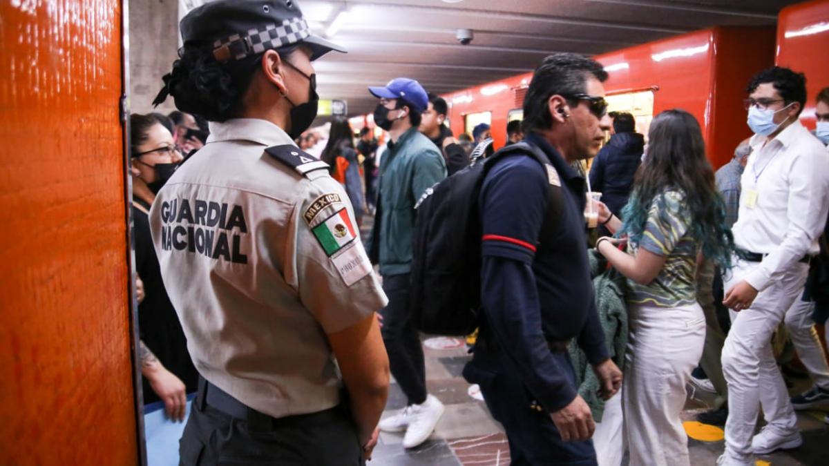 Guardia Nacional se retirará “poco a poco” del Metro CDMX, anuncia Sheinbaum