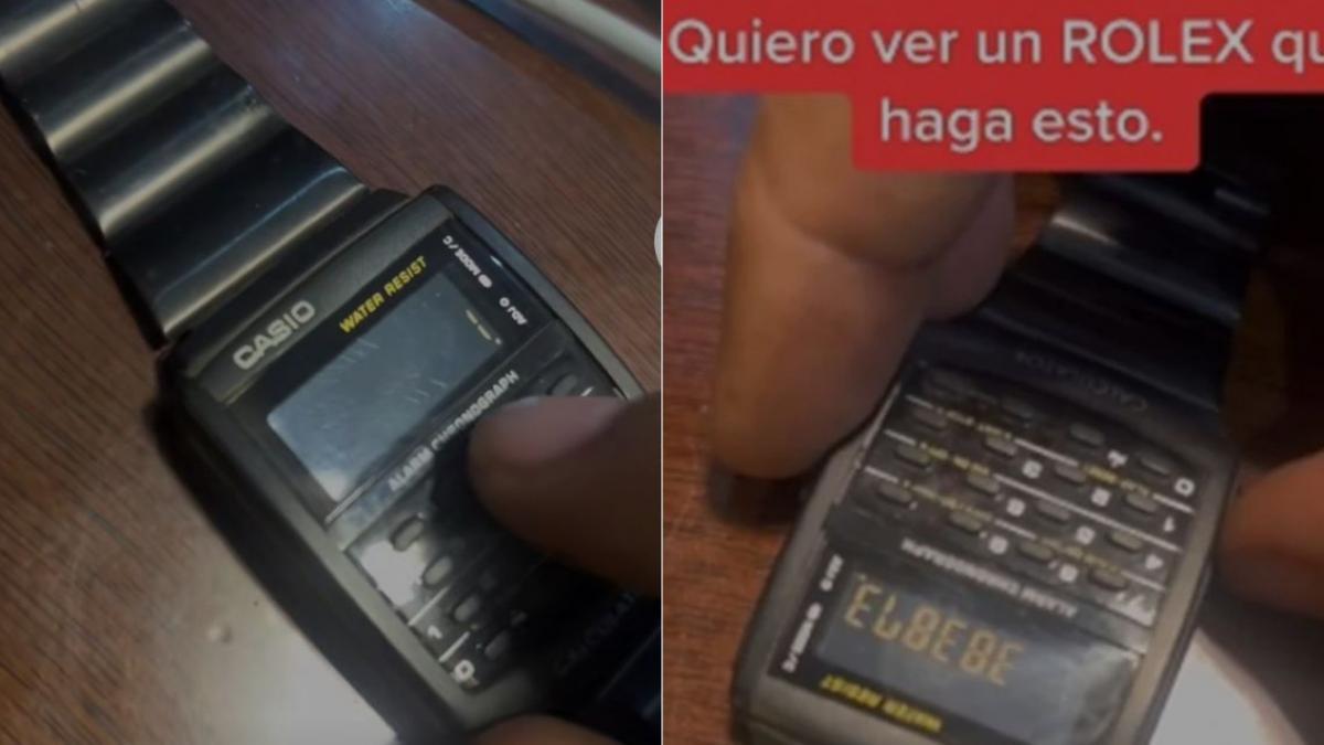 "Que un Rolex haga esto", joven enseña funciones de su Casio en respuesta a Shakira (VIDEO)