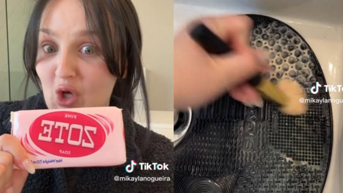 Influencer estadounidense incluye al jabón Zote en su rutina de maquillaje y causa furor entre mexicanos