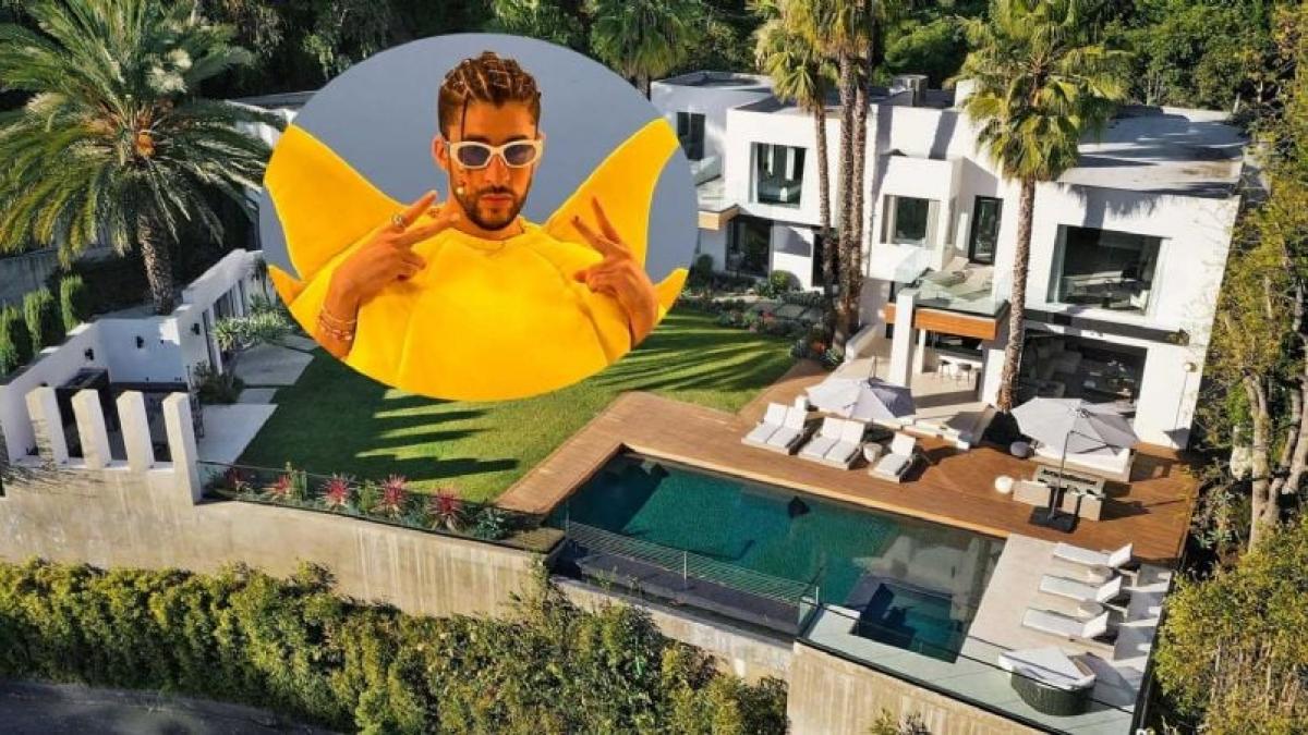 Bad Bunny: Así es su lujosa mansión en Hollywood Hills (FOTOS)