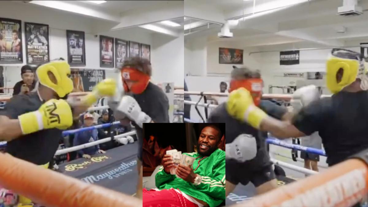 BOX | VIDEO: Floyd Mayweather destroza a youtuber sobre el ring y la golpiza se vuelve viral