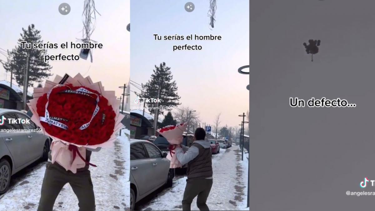 Por San Valentín, hombre regala IPhone a su novia, pero se le va volando con los globos