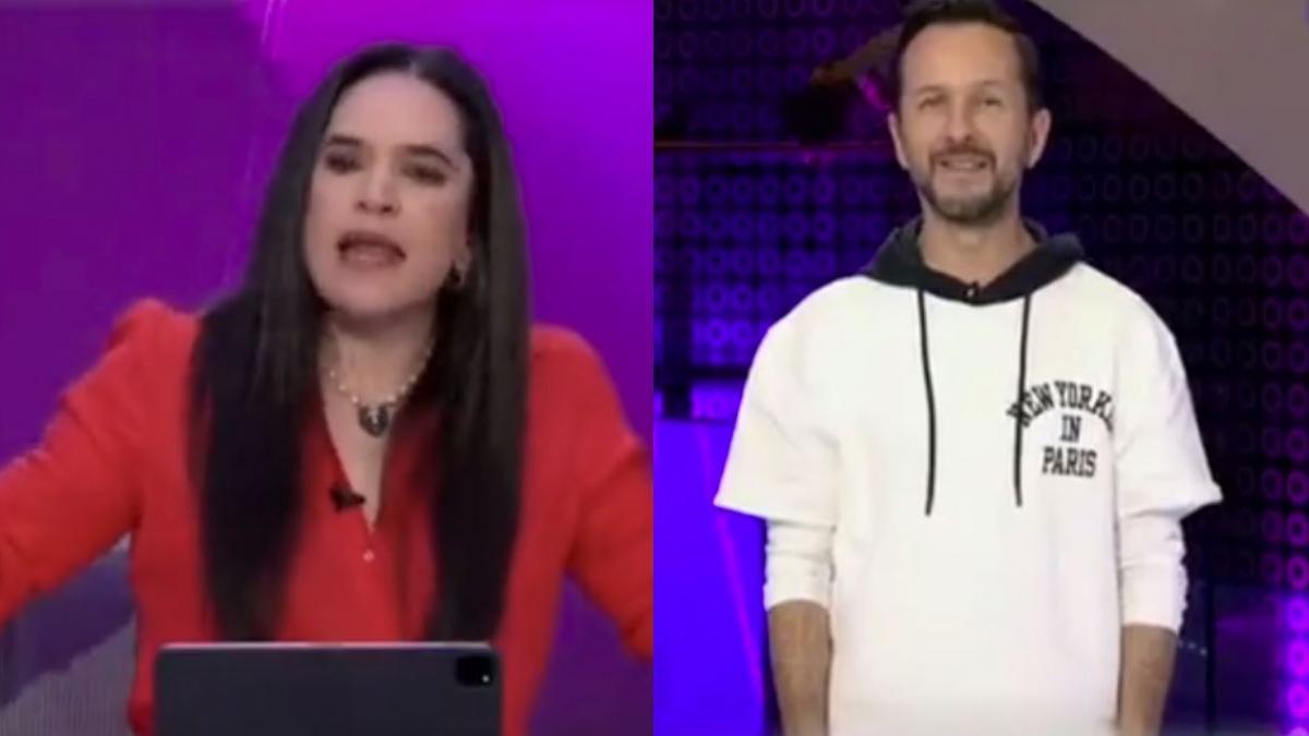 Yuriria Sierra se enoja con Óscar Madrazo por criticar a Rihanna y lo "corre" de su programa (VIDEO)