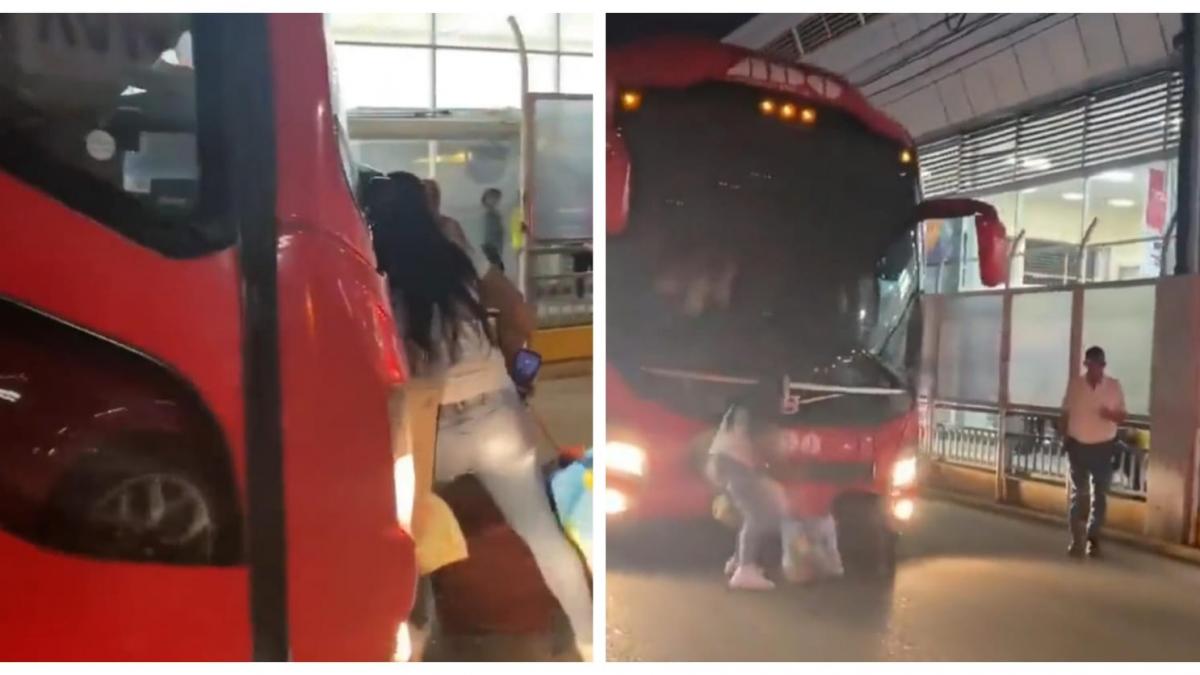 (VIDEO) Autobús de ADO empuja a pasajera que intentaba abordar