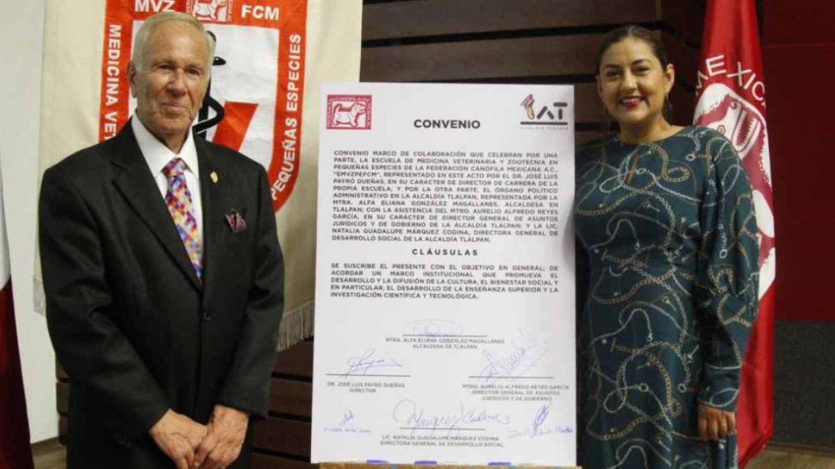 Alcaldía Tlalpan firma convenio para reforzar protección y cuidado animal