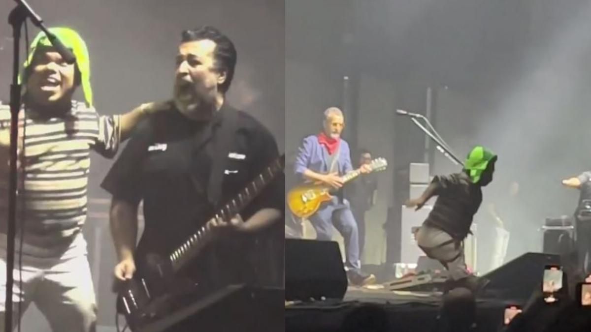 Medio Metro va a concierto de Molotov y se avienta al público como rockstar ¡Épico! (VIDEO)