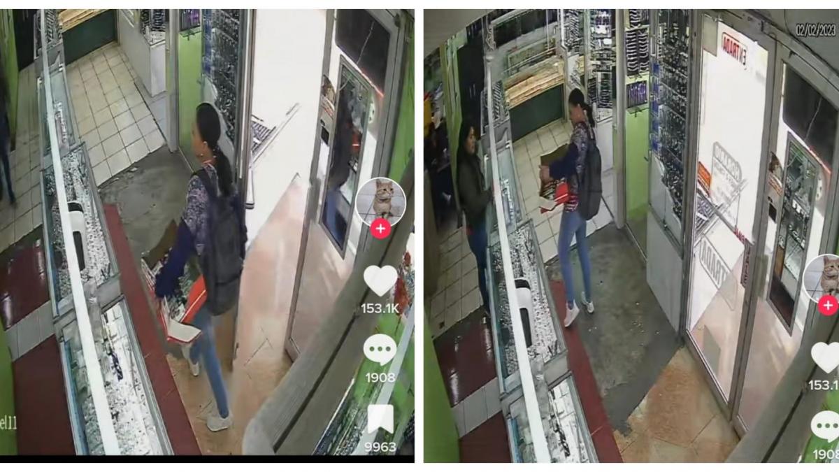 (VIDEO) Mujer entra a establecimiento de CDMX haciéndose pasar por muda