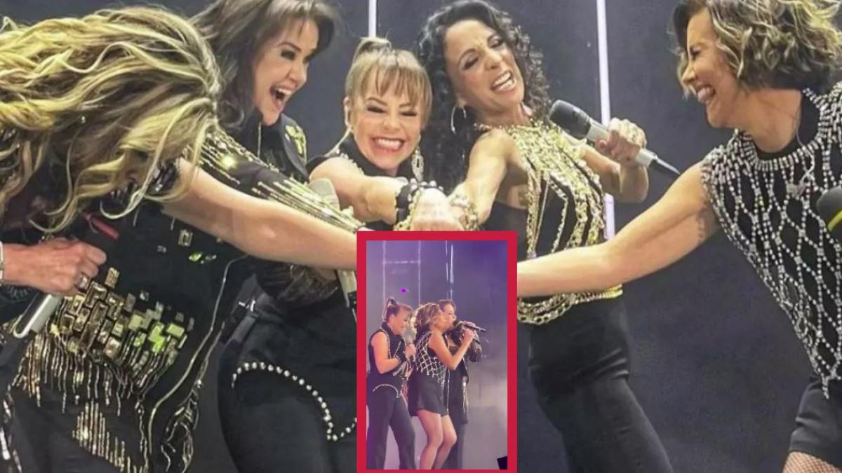 Ilse de Flans le toca zona íntima a Mayte de Pandora en pleno concierto (VIDEO)