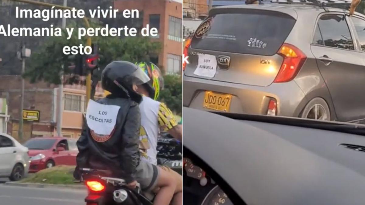 ¡Esas si son amigas! Maneja su auto por primera vez y la escoltaron para apoyarla