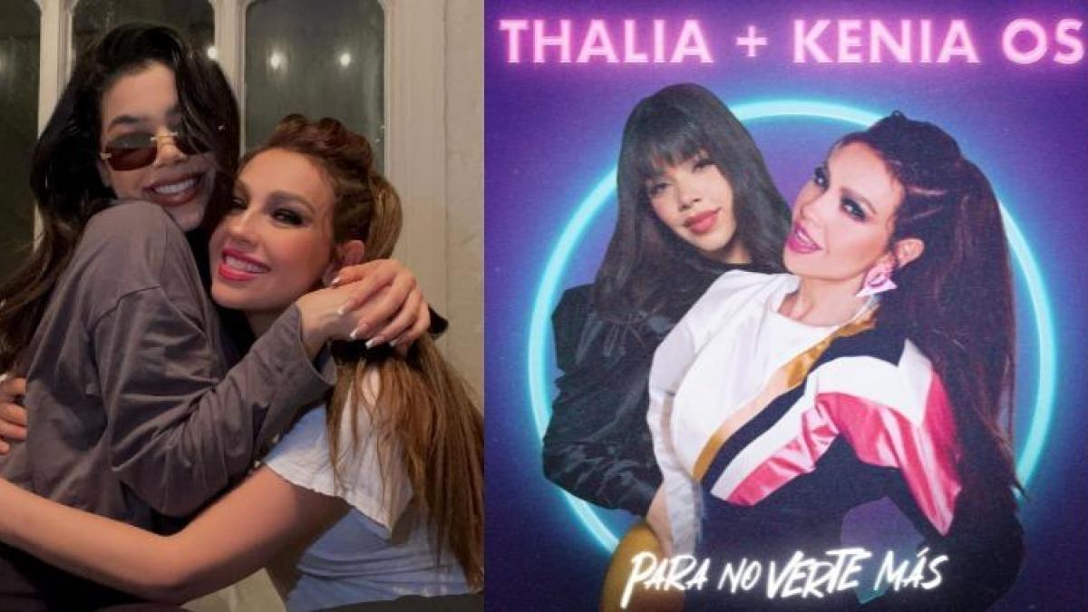 Thalía y Kenia Os anuncian su colaboración "Para no verte más"; ¿Cuándo se estrena?