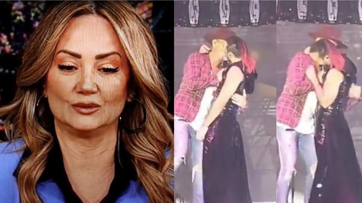 Andrea Legarreta reacciona a VIDEO de Erik Rubín casi besando a Apio de Kabah: "Muy cruel"