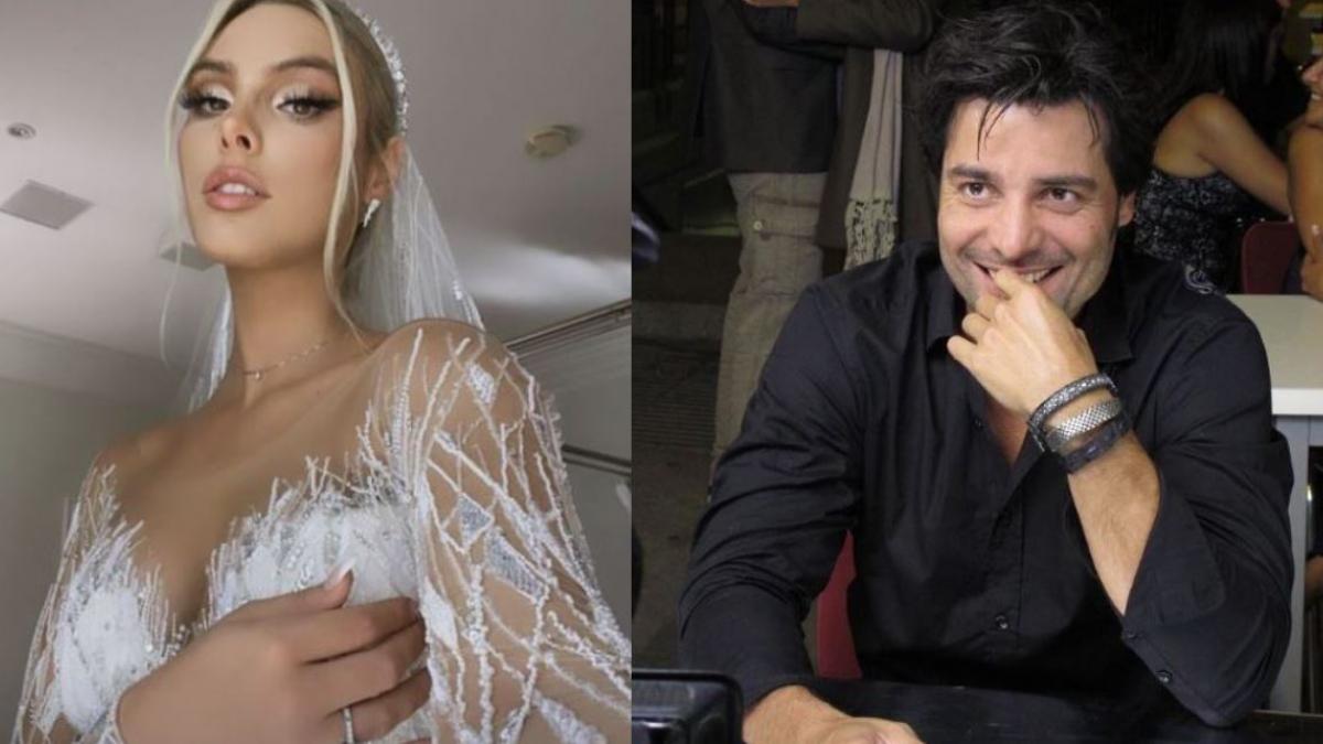 Chayanne reacciona como papá orgulloso al ver a Lele Pons vestida de novia y bailó el vals con ella (VIDEO)