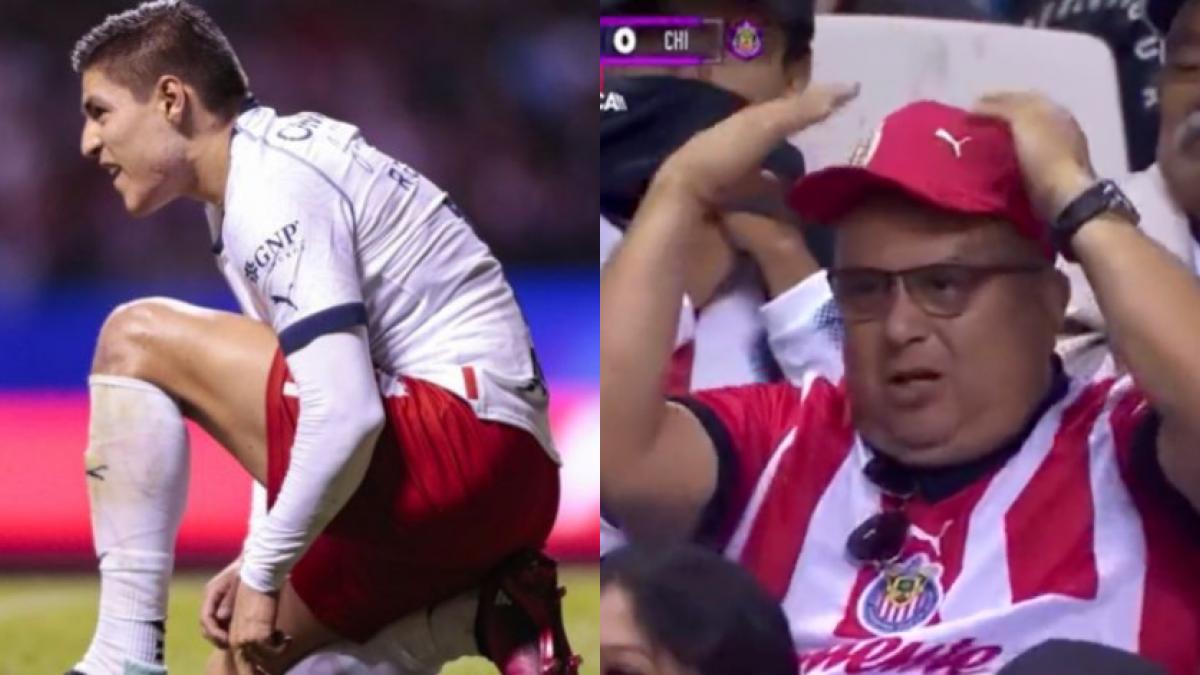 Chivas: "Hijo de su..."; Ronaldo Cisneros falla un gol cantado contra Puebla y un aficionado lo maldice (VIDEO)