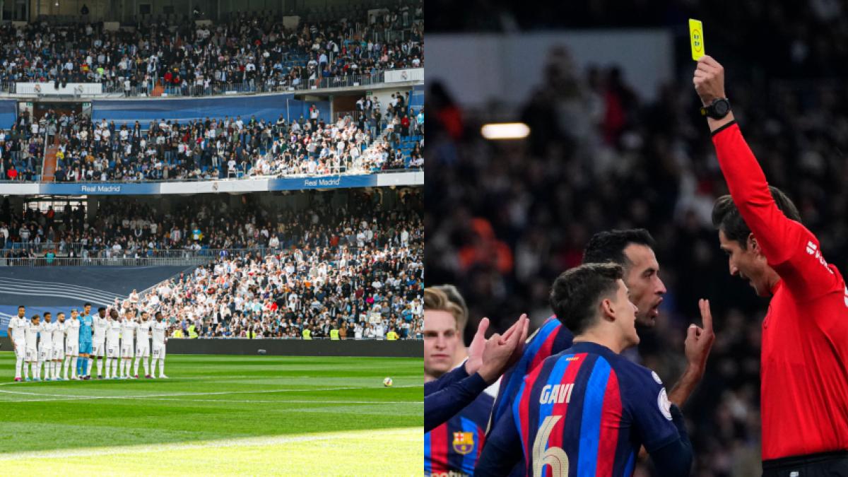 VIDEO: Aficionados del Real Madrid se burlan del Barcelona por escándalo arbitral con cánticos durante juego ante el Espanyol