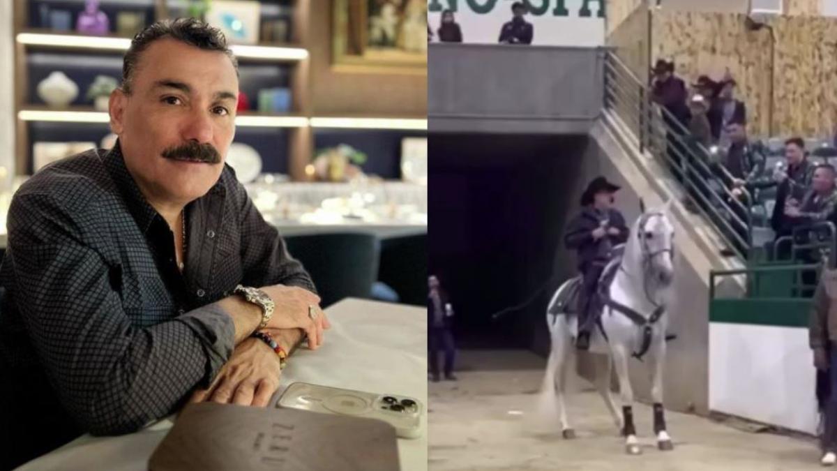 El Chapo de Sinaloa sufre fuerte caída de caballo en concierto; en redes se preocupan más por el animal (VIDEO)