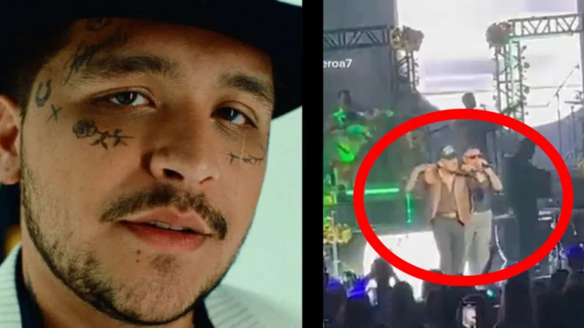 Christian Nodal le hace grosero desplante a Gera Mx en pleno concierto: "¿Quién se cree?" (VIDEO)