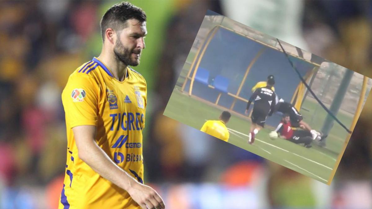 Tigres UANL | VIDEO: Gignac golpea a canterano, tras desesperarse por no poderle quitar el balón