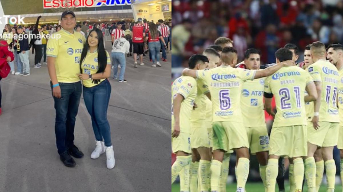 El América casi causa el divorcio de una pareja por golear a Chivas; el aficionado abrazó a otra persona (VIDEO)