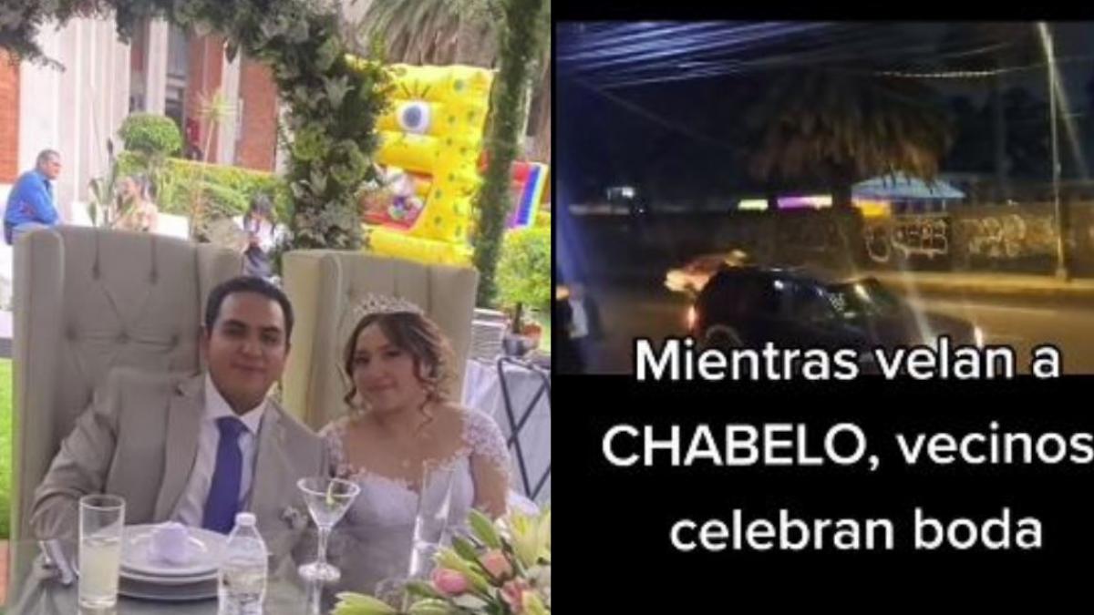 Mujer celebra su boda frente a funeral de Chabelo: "Sentimos feo pero ni modo de cancelar"