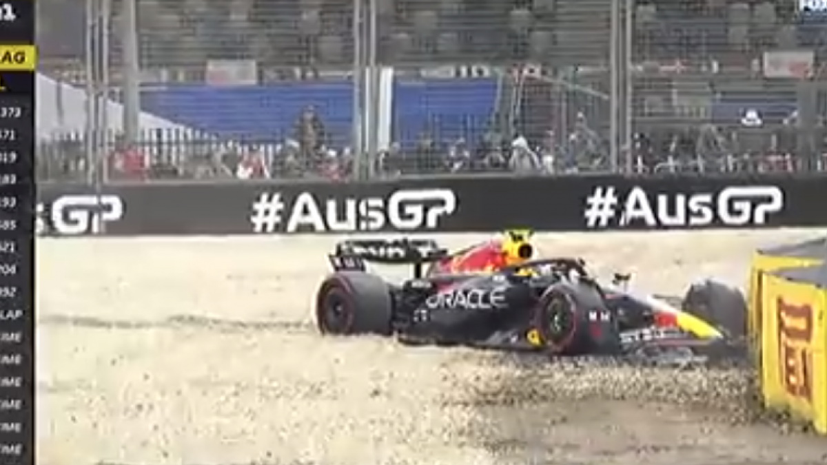 F1: Checo Pérez abandona la clasificación y largará último en el Gran Premio de Australia (VIDEO)