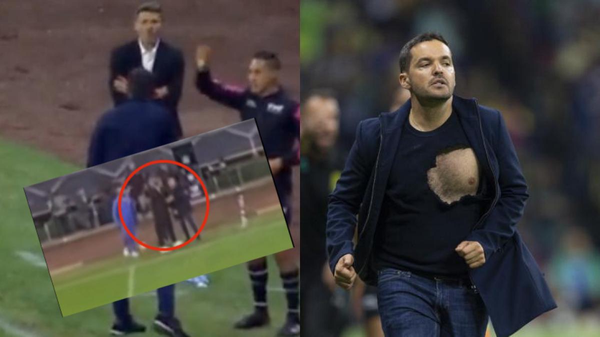 América | VIDEO: Revelan el momento exacto en el que Fernando Ortiz le rompió la playera a Nicolás Larcamón; así empezó el pleito