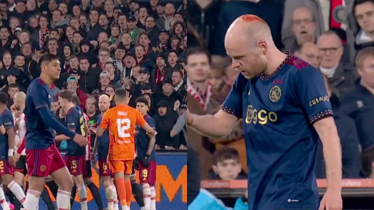 Feyenoord vs Ajax: Agreden a futbolista con un encendedor y le abren la cabeza en juego de la Copa de Holanda (VIDEO)