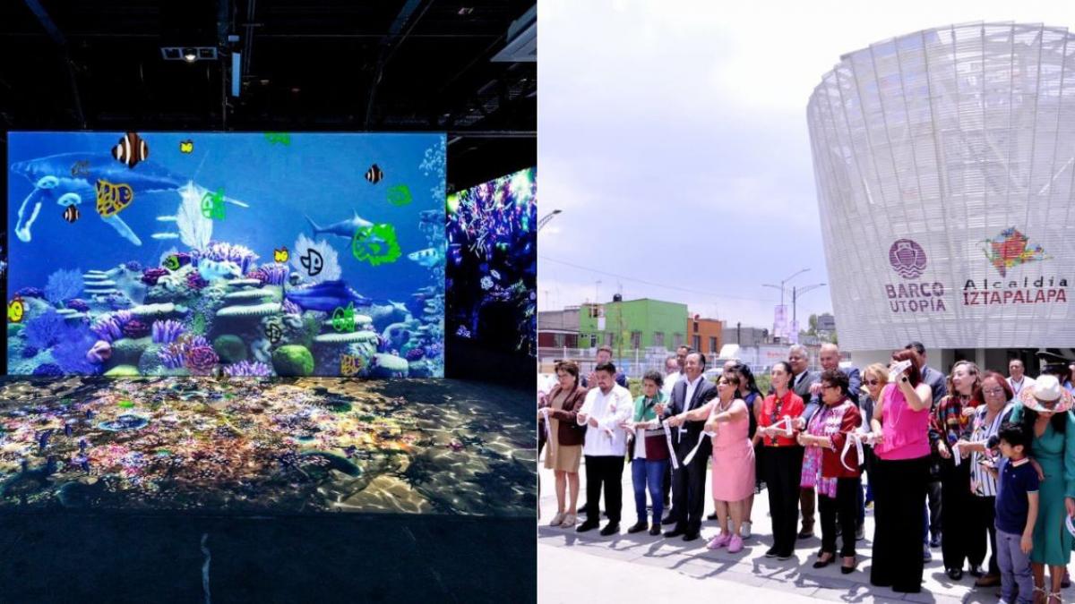 Inauguran en Barco 'Utopía' de Iztapalapa, el acuario interactivo más grande de América Latina