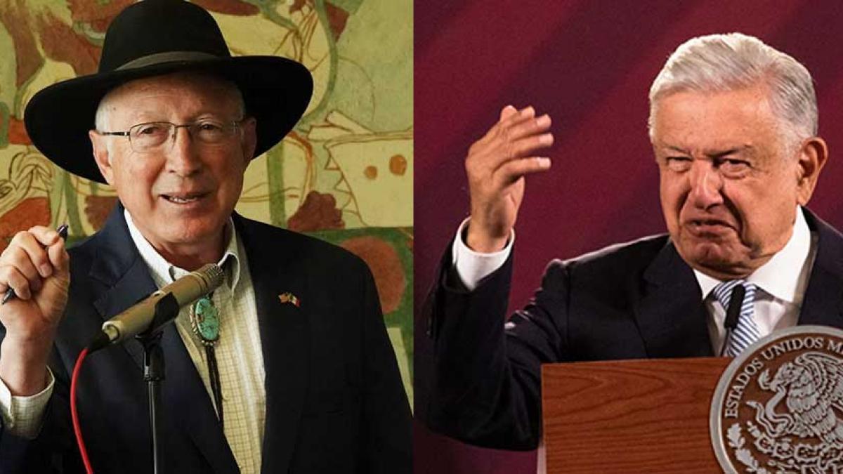 AMLO se reúne con embajador Ken Salazar; abordan migración y narcotráfico