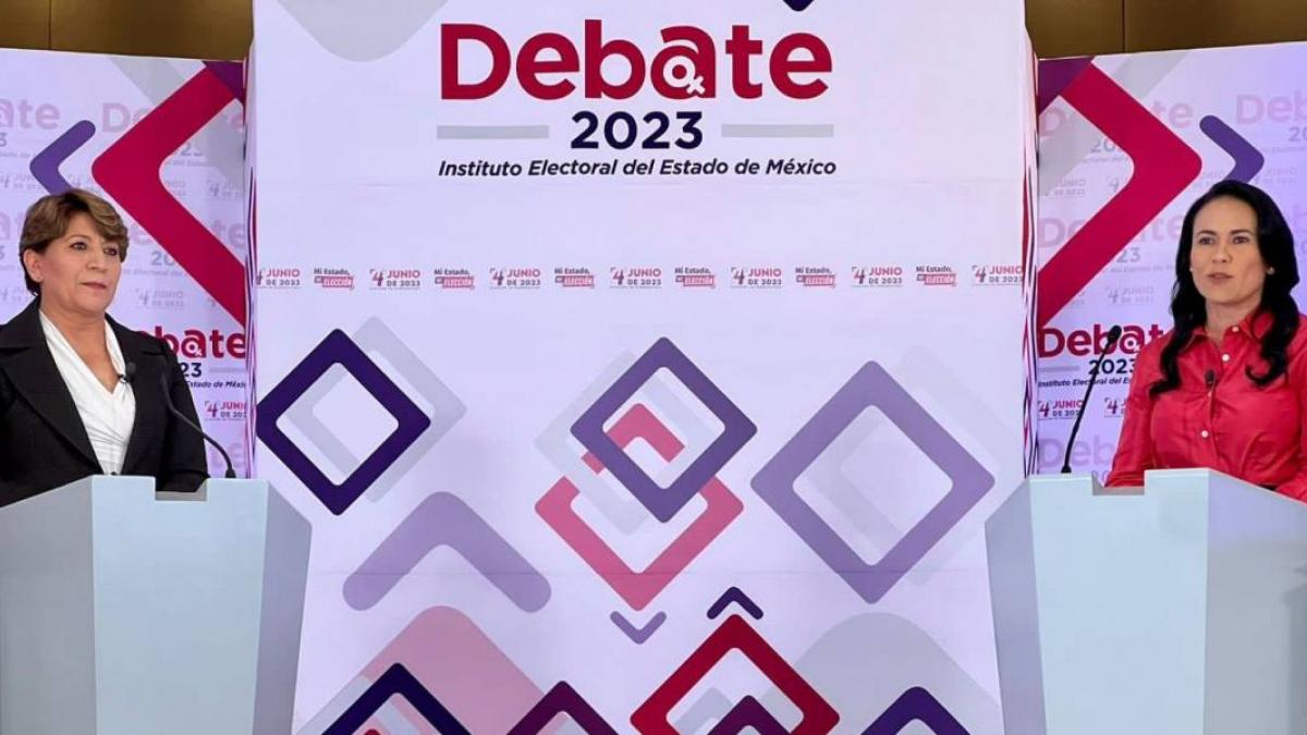 Así se vivió el primer debate entre Delfina Gómez y Alejandra Del Moral por el Edomex