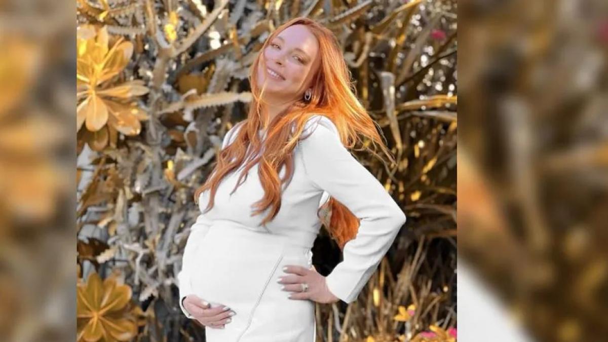 Lindsay Lohan presume toda feliz su panza de embarazada: "muy agradecida" (FOTOS)