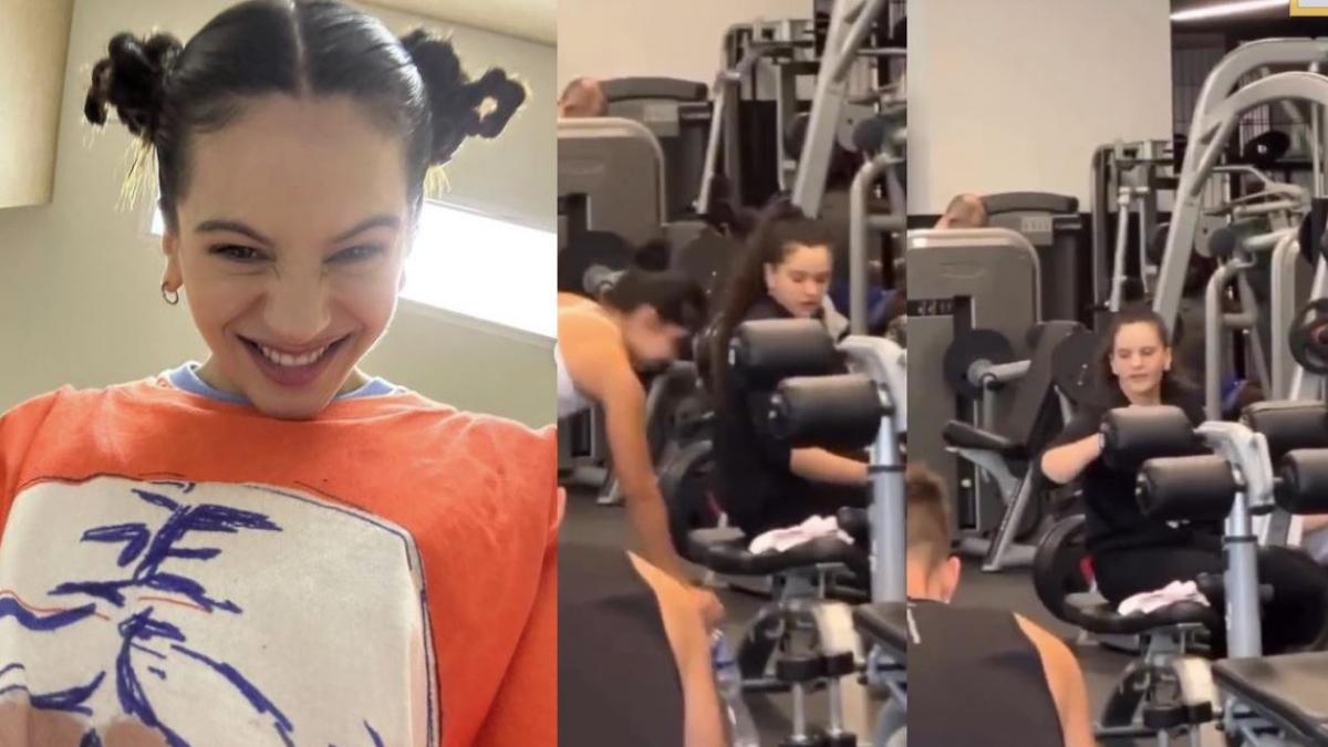 VIDEO. Rosalía entrena en gimnasio de CDMX antes de su concierto en el Zócalo