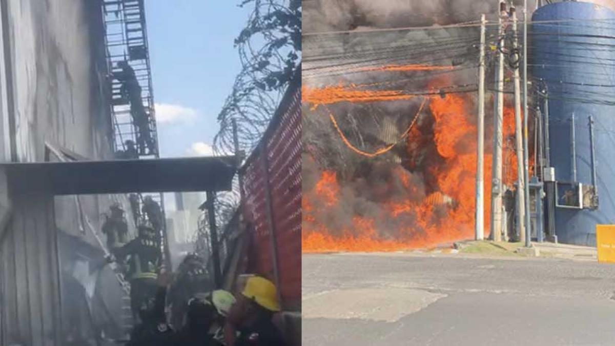 Incendio consume subestación eléctrica y bodegas en la México-Toluca, en Cuajimalpa