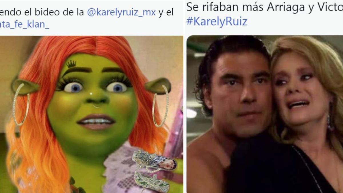 Usuarios reaccionan con MEMES al VIDEO íntimo de Karely Ruiz y Santa Fe Klan