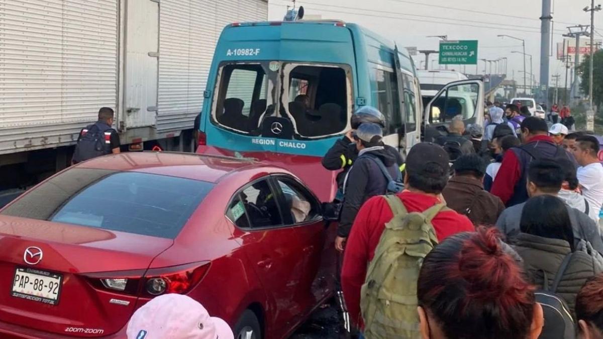 Por accidente en la México-Puebla, un muerto y 6 heridos; reportan afectación vial