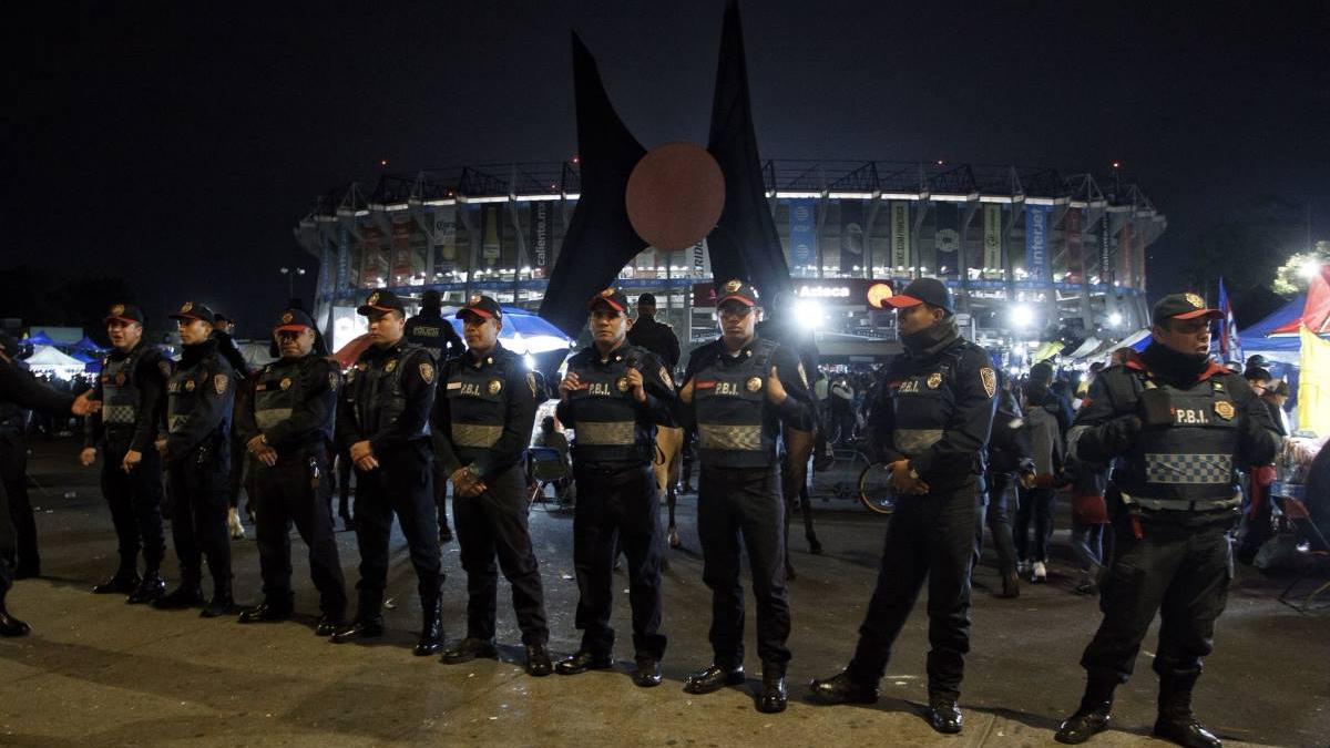 Cruz Azul vs. Atlas. Alistan operativo de seguridad en el Estadio Azteca; despliegan mil 833 elementos