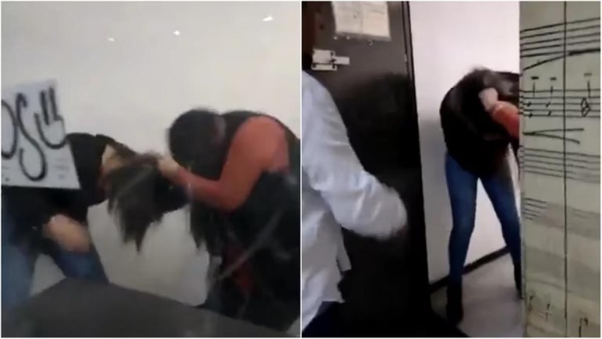 VIDEO. Metro CDMX se convierte en ring de lucha; taquilleras se agarran a golpes