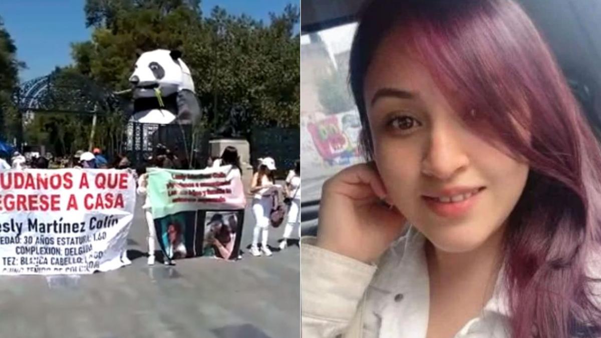 Lesly Martínez Colin. Familiares realizan una marcha en CDMX para exigir localización de la joven