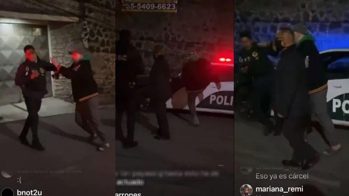 Ricardo O'Farrill le pega y escupe a un policía afuera de su anexo: 'Me vale ver*** la cárcel' (VIDEO)