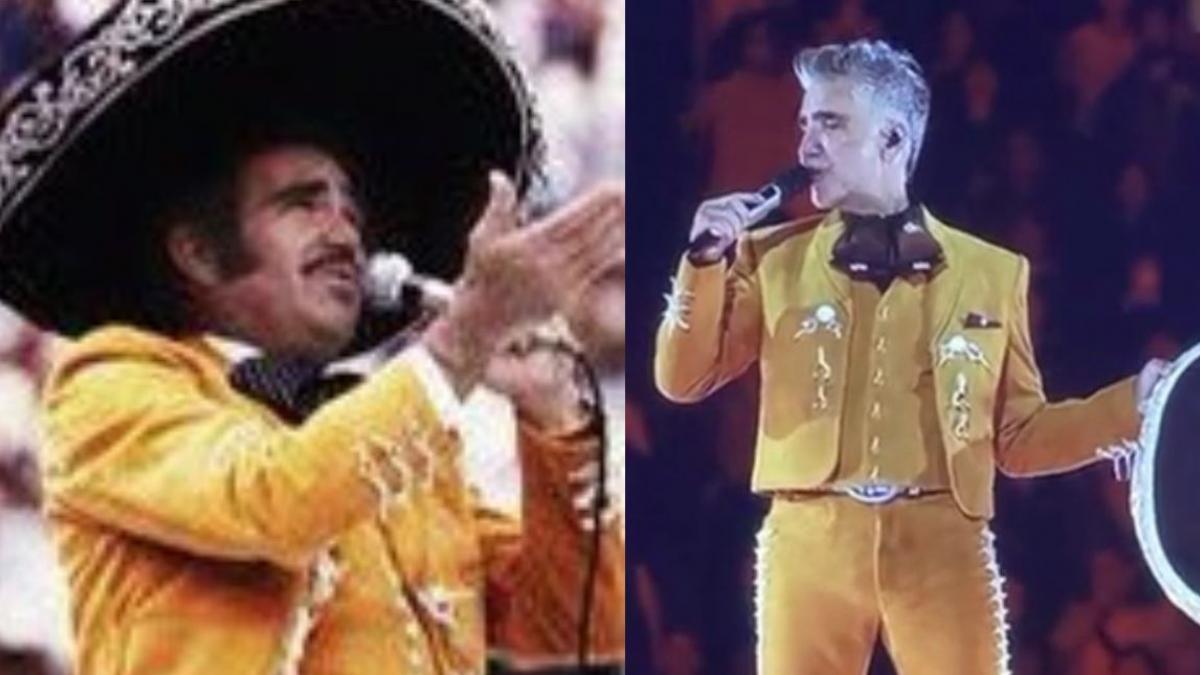 Así recordó Alejandro Fernández a Vicente Fernández en su concierto de la Plaza de Toros México