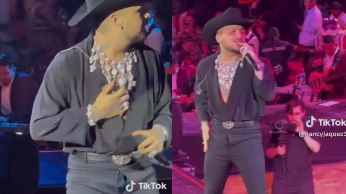 Christian Nodal vive vergonzoso y revelador momento durante concierto (VIDEO)