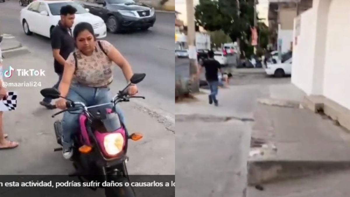 VIDEO. ¡No le duro el gusto! Joven compra moto nueva y al salir de la agencia la choca