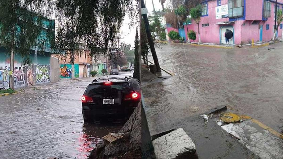 Ecatepec bajo el agua: Fuerte lluvia inunda calles del municipio mexiquense