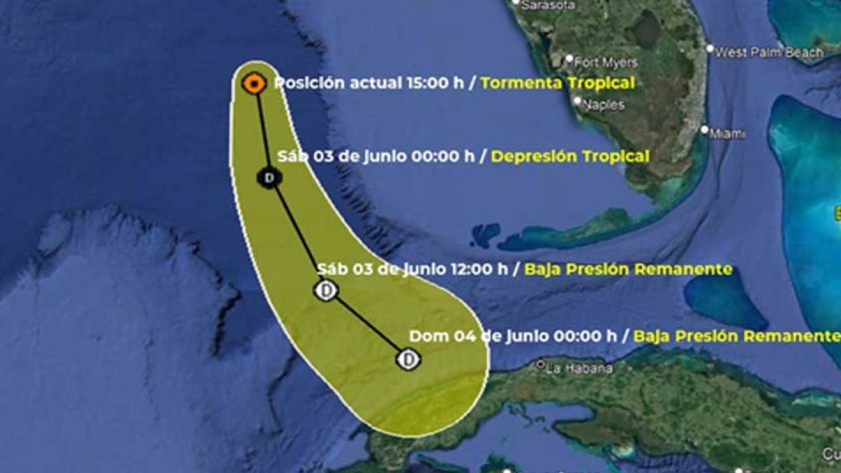 Tormenta tropical 'Arlene' ocasionará viento y oleaje en Yucatán y Quintana Roo